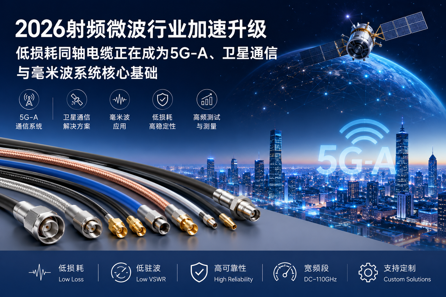Low-Loss RF Microwave Cables Become Critical Infrastructure for 5G-Advanced and Satellite Communications in 2026