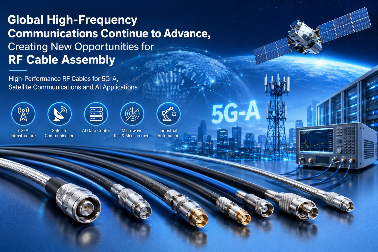 Global High-Frequency Communications Continue to Advance, Creating New Opportunities for RF Cable Assembly